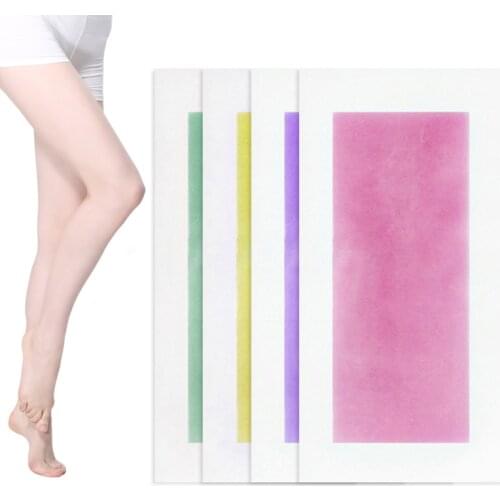 10 Pcs Depilatory Paper Waxing Strips Non Woven for Legs Body Hair Removal Wax