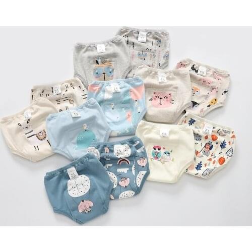 Waterproof Baby Training Pants Infant Toddler Training Underwear Reusable Cloth Diaper Nappies подгузники многоразоые 2pcs/lot