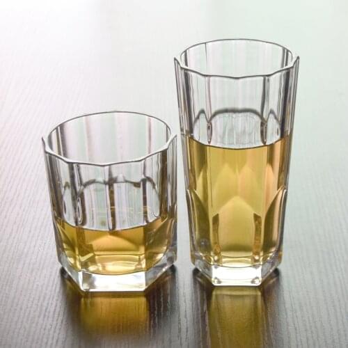 2 Pcs/lot classical transparent fashion whiskey wine glass party pub wine drinking glass cups 0901-41