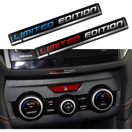 2Pcs Blue/red 3D Epoxy Limited Edition Badge Universal Car Decal Sticker For Motorbike Honda BMW audi Ford Car Styling