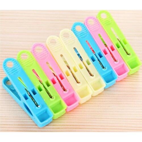 20Pcs/Lot Laundry Clothes Pins Colorful Plastic Hanging Pegs Clips Heavy Duty Clothes Pegs Clothesline Towel Socks Hanger LF 184
