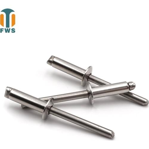 20PCS M3.2 M4 10-14mm Multi Size GB12618.4DIN EN ISO15983 Stainless Steel Round Head Blind Rivets for Furniture Car Aircraft