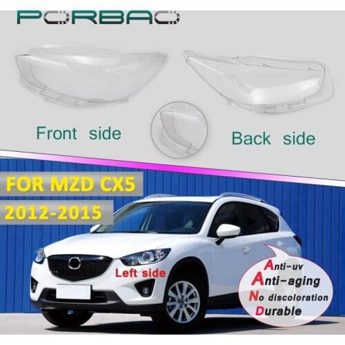 4Doors Headlamp clear Lampshade Cover for Mazda CX5 (2012-2015) Headlight Lens Cover Transparent Replacement