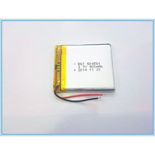 900MAH 504551 MP3 MP4 Battery Lithium battery 3.7V battery GPS rechargeable