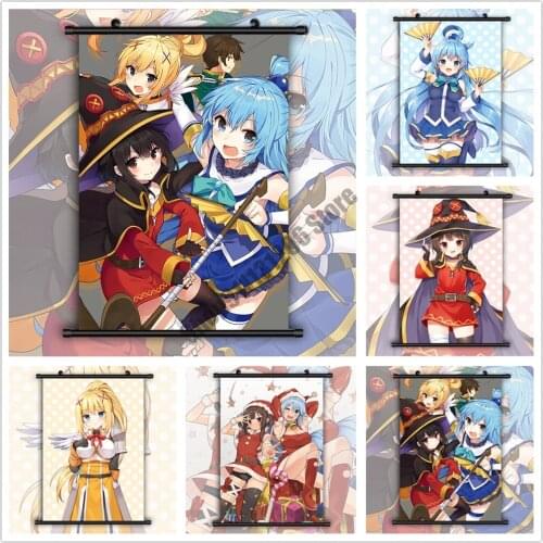 Diamond Embroidery Anime Diamond Painting KonoSuba Aqua Darkness Megumin Christmas Home Decoration Mosaic Cross Stitch Kits