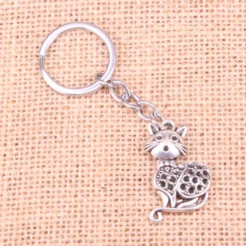 20pcs capuchin cat Keychain 36*23mm Pendants Car Key Chain Ring Holder Keyring Souvenir Jewelry Gift