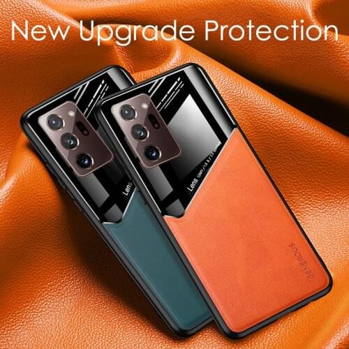 Case For Samsung Galaxy Note 20 Ultra Car Magnetic High-end Leather Phone Case For Samsung Note 10 Plus S20 Ultra FE S10 20 Plus