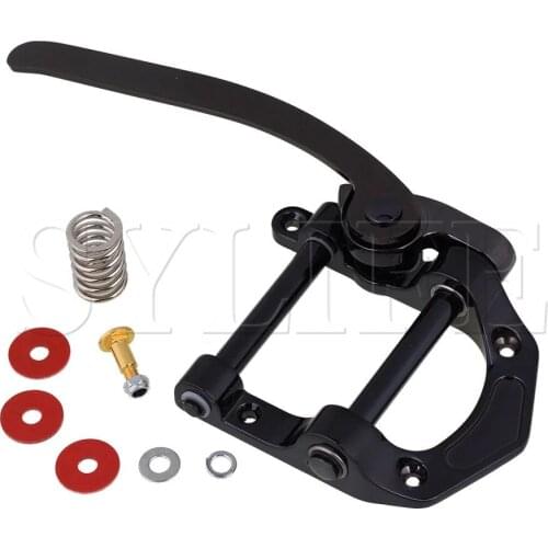 Black Zinc Alloy Guitar Bridge Vibrato Tailpiece for Electric Guitar