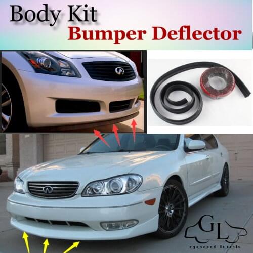 For Infiniti I30 I35 A32 A33 Bumper Lip / Front Spoiler Deflector For TopGear Friends Car Tuning View / Body Kit / Strip Skirt