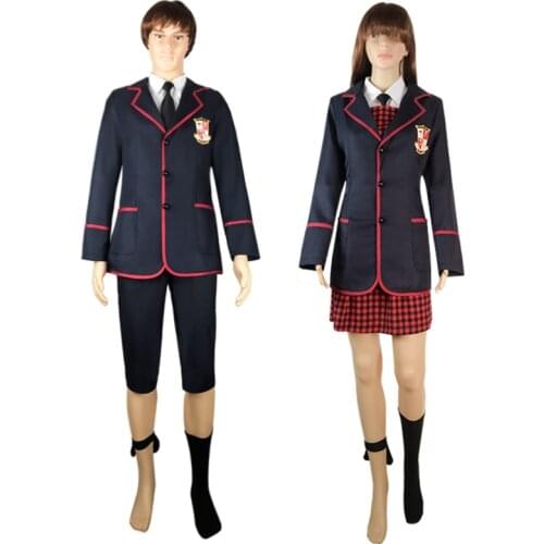 Adult Men Women The Umbrella Academy Cosplay Costumes Halloween Party Performance Clothing School Uniforms Sweater Mask C145M27