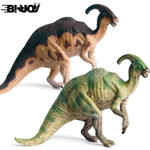 Large Parasaurolophus Dinosaur Model Toy Wild Beast Figure Jurasic Educational Toys for Children Figurine Kids Gift 15.5cm