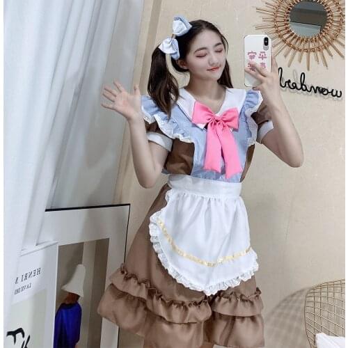 Japanese Loli Cosplay World Maid Costume Maid Cosplay Restaurant Cafe Work Clothes Performance Clothes Attack on Titan XC57