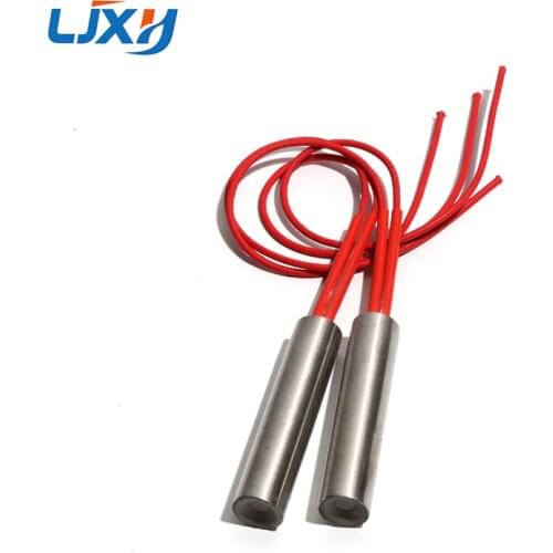 LJXH 2PCS 20mm 30~70mm Electric Mold Cartridge Heaters Stainless Steel 150W/200W/250W/300W/350W Cylindrical Heating Tube