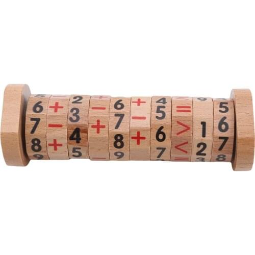 Montessori Toys Early Learning Educational Toys For Children Math Toys Puzzle Cube Number Words Training Aids Calculate Game