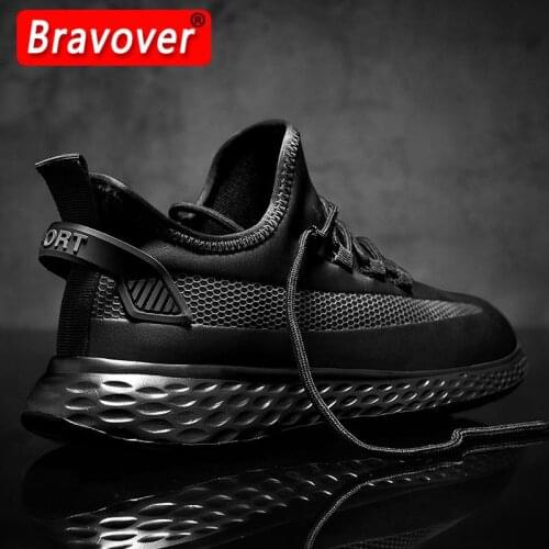 Men Running Shoes Black Microfiber Leather Jogging Sneakers Outdoor Sport Socks Shoes Walking Socks Trainers Big Size 36-48