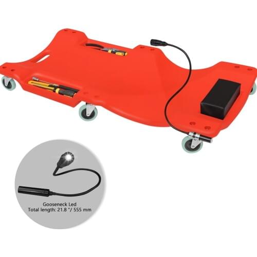 40 inch Car Repair Lying Board Car Vehicle Service Maintenance Tool KitWith LED Light Skateboard Spare Parts Repair Board