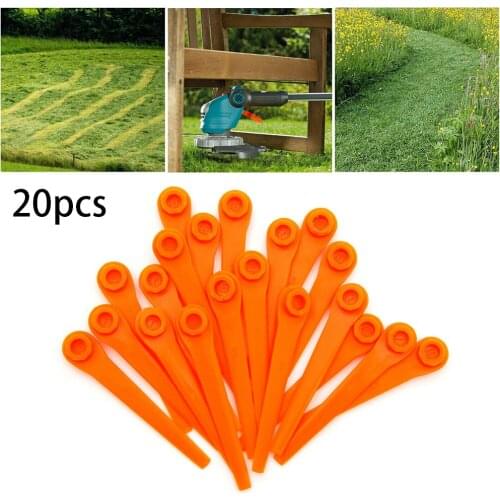 New 20Pcs Plastic Grass Trimmer Blades Replacement For Gardena 9823 9825 9820 9821 Garden Trimming Lawn Accessories Wholesale