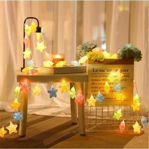 Easter Light String LED Battery Light Crack Star Light LED Colored Light Room Decoration Battery Light YK10