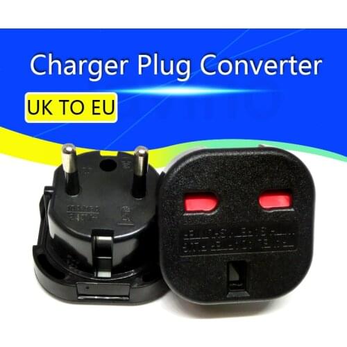 UK TO EU EUROPE Adapter Unversal travel Charger Plug Converter Wall Plug Socket 2 Pin 240V