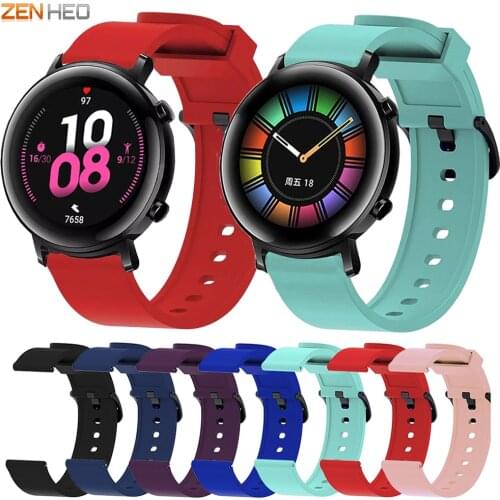 20mm Silicone Bracelet Strap For Huawei Watch GT2 42mm Replacement Watch Band For Samsung Galaxy Watch Active 2 40mm 44mm
