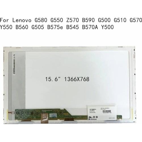 Laptop For Lenovo G580 G550 Z570 B590 G500 G510 G570 Y550 B560 G505 B575e B545 B570A Y500 LED Screen Display WXGA 1366X768