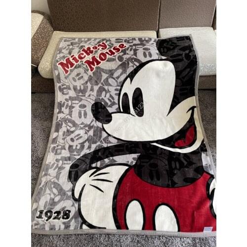 Thick Disney Mickey Minnie Mouse Blanket Cartoon Flannel Fleece High Quality soft Throws Black White on Bed Baby Girl Boys Kids