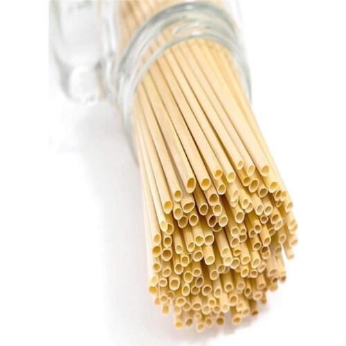 100pcs/Set 20cm Wheat Straw Drinking Straws Naturally Degradable Eco-friendly Reusable Organic Straws Kitchen Bar Accessories