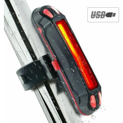Bike Light Waterproof Rear Tail Light LED USB Rechargeable Mountain Bike Cycling Front Light Taillamp Safety Warning Light