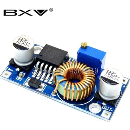 XL4005 DSN5000 Beyond LM2596 DC-DC adjustable step-down 5A 75W power Supply module Large current Large power