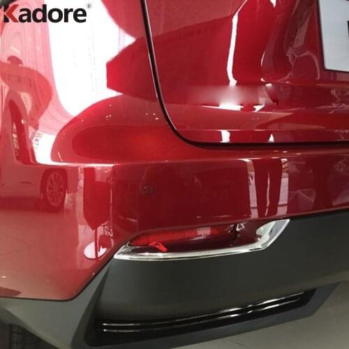 Rear Tail Foglight Lamp Cover Trim For LEXUS NX300H NX200 2015 2016 ABS Chrome Fog light Frame Trim Car Styling Accessories 2pcs