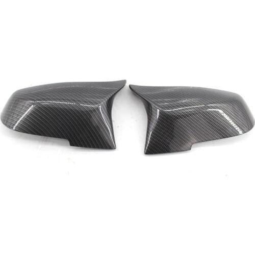 Ox Horn Shape Replacement Carbon Fiber Body Side Mirror Cover For BMW 3 Series 4 Series F32 F33 F36 420i 428i 435i Coupe