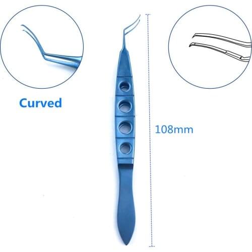 108mm Titanium Nevyas Capsulorhexis Forceps Cystotome Shapped Tips