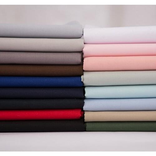 100% Cotton High Density 60S Poplin Fabric With Silky Finish For Sewing Shirt Dress Soft Smooth High Quality S/S Tissu 50x145CM