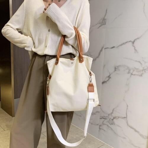 2021 New Fashion Handbags Women Bags Large Capacity Versatile Shoulder Bag Canvas Double Shoulder Strap Diagonal Bag Tote Bag