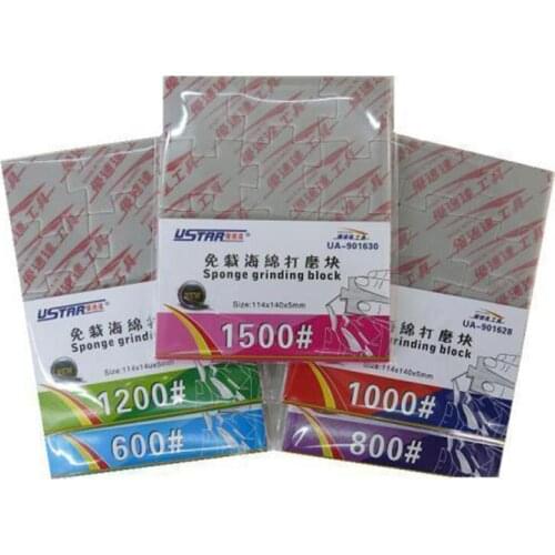 5pcs/set U-STAR UA-1626 Jigsaw Grinding Sponge 600#, 800#, 1000#, 1200#, 1500#,UA-1626, UA-1627, UA-1628, UA-1629, UA-1630