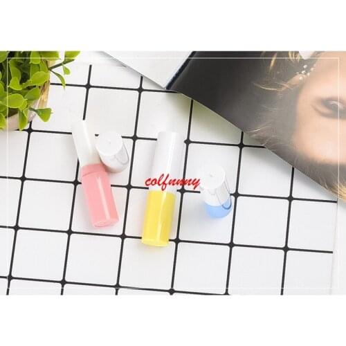 5000pcs/lot Fast Shipping Empty Lipstick Tube Ivory Plastic Lip Balm Container Small Cosmetic Lipstick Gloss Sub-bottling