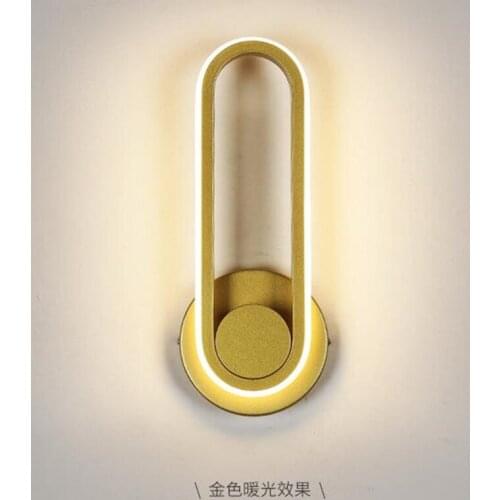 Free shipping modern minimalist bedroom bedside Led wall lamp simple creative living room hotel aisle LED rotatable wall light