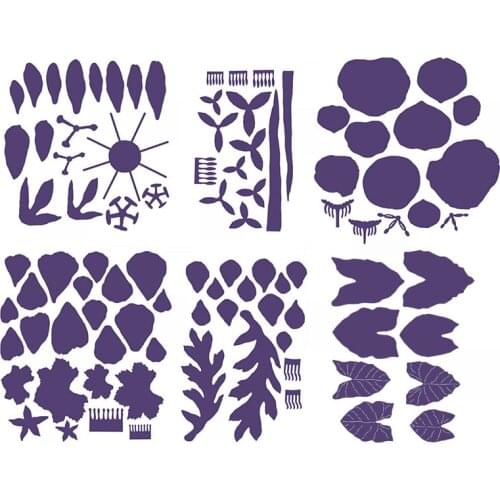 CH 2020 New Flowers and Leaves Metal Cutting Dies 3D DIY Scrapbooking Carbon Sharp Craft Die Photo Invitation Cards Decoration