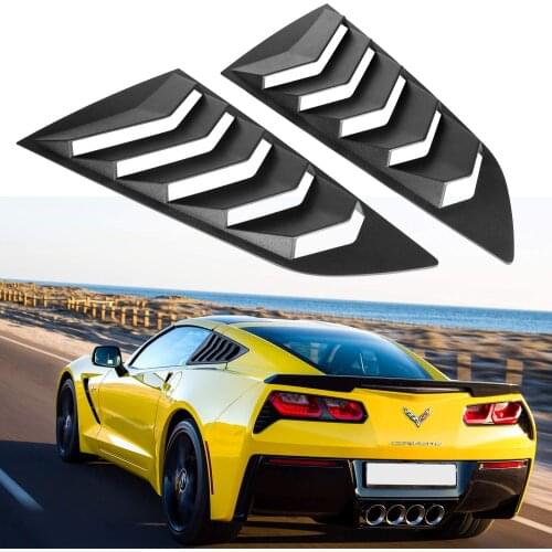 Chuang Qian Side Window Louver Cover for 2014-2019 C7 Corvette (Stingray/Grand Sport / Z06 / Z51 / ZR1) in GT Lambo Style