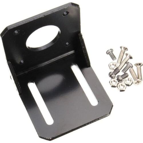 CNIM Hot Alloy Steel Mounting bracket for 42mm NEMA 17 stepper motor with Screws Black