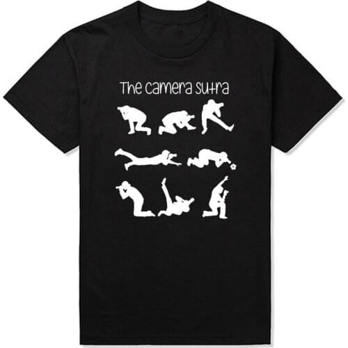 Camera Sutra Funny Photographer Design Gift Idea T Shirt New Style Summer Style Crew Neck Cotton Custom Normal Loose Shirt