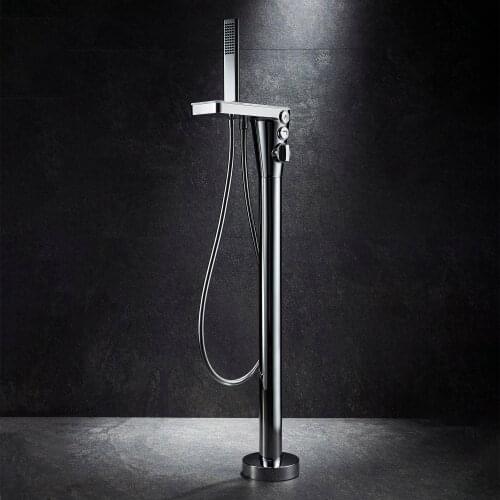 The Best Selling Chrome Plated Freestanding Brass Bathtub Shower Faucet