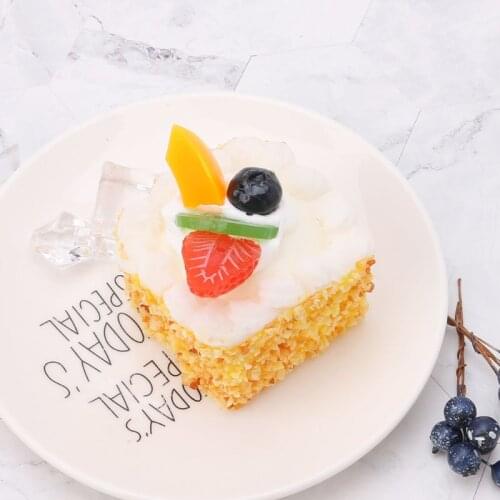 Artificial Simulation Cake Model Fake Food PU Educational Toys Kitchen Photography Props Home Decoration F1CC