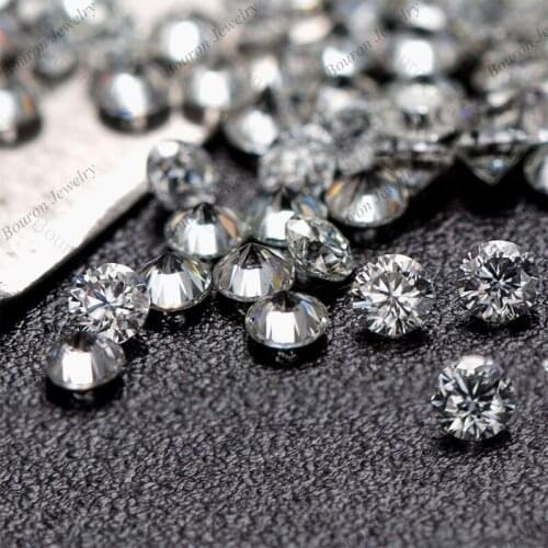 High Quality 1Carat 0.9-2.9mm White Round Loose Melee Moissanite VVS1 Jewelry Making Factory Supply Synthetic Gemstone Available