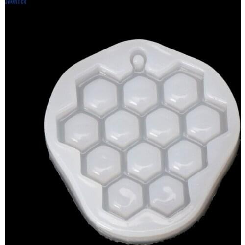 JAVRICK Bee Honeycomb Liquid Silicone Mold DIY Resin Grape Jewelry Making Pendant Mould