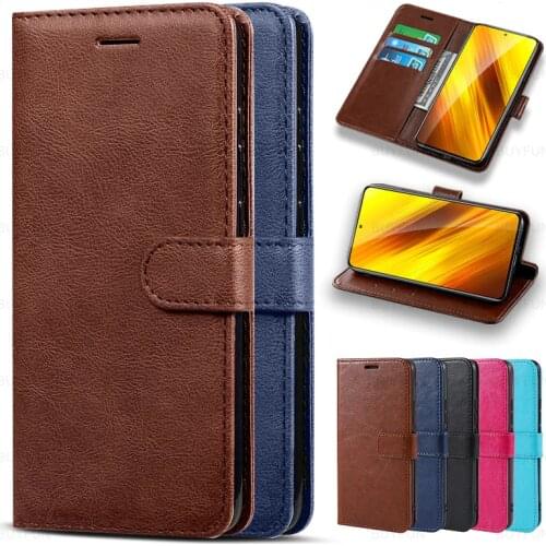 For Xiaomi Poco X3 NFC Case Leather Magnetic Flip Cover Xiomi Pocox3 Pocophone X 3 Little Pocco Poko Poxo 3X Wallet Phone Coque