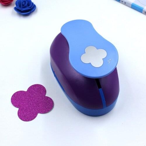7cm Circle Round Flower Leaf Paper Craft Hole Punch Tool Card DIY Scrapbook Cutter Kids Scrapbook Manual Punch Embossing Cutter