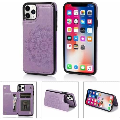 Mandala Leather Case for iPhone 12 11 Pro Max 12Mini X XS Max XR 8 7 6 6S Plus 5 5S SE 2020 Case