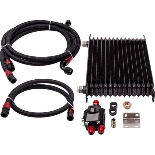 15 Row Engine Thermostat Adaptor 10 An Oil Cooler Adaptor + Oil Lines kit