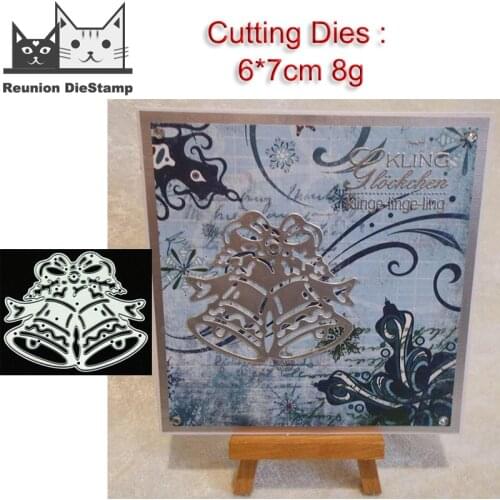 Reunion Top Sale Metal Cutting Dies Christmas Jingle Bell DIY Stencil Decorative Scrapbooking Craft 1pc Paper Album Template Die